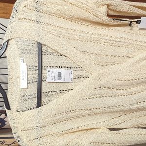 ASTR sheer cream sweater